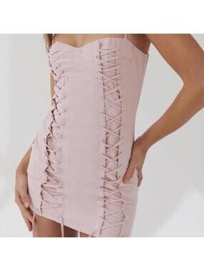 Pink mini dress from PepperMayo